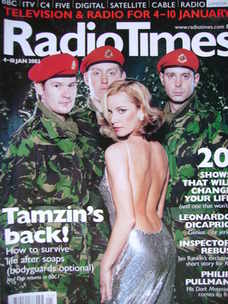 Radio Times magazine - Tamzin Outhwaite cover (4-10 January 2003)