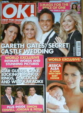 OK! magazine - Gareth Gates wedding cover (5 August 2008 - Issue 634)