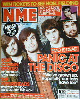 NME magazine - Panic At The Disco cover (22 March 2008)