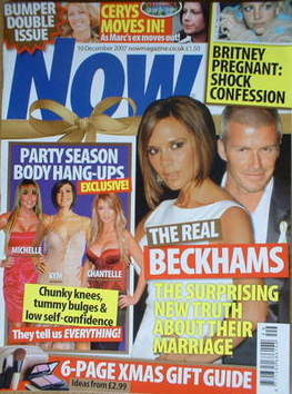<!--2007-12-10-->Now magazine - David Beckham and Victoria Beckham cover (1