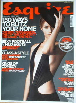 Esquire magazine - Amber Valletta cover (April 2005)