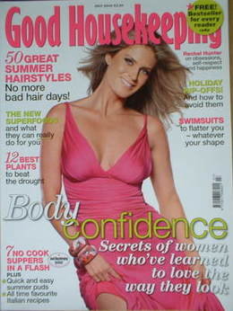 Good Housekeeping magazine - Rachel Hunter cover (July 2006)