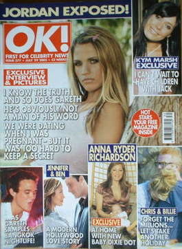 OK! magazine - Jordan Katie Price cover (29 July 2003 - Issue 377)