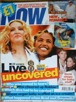 <!--2005-07-13-->Now magazine - Madonna and Birhan Woldu cover (13 July 200