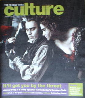 Culture magazine - Johnny Depp and Helena Bonham Carter cover (6 January 2008)