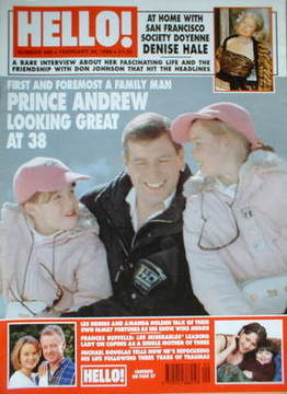 Hello! magazine - Prince Andrew cover (28 February 1998 - Issue 498)