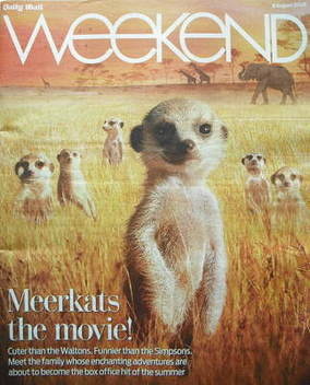 Weekend magazine - Meerkats cover (8 August 2009)