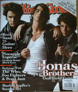 Rolling Stone magazine - The Jonas Brothers cover (7 August 2008)