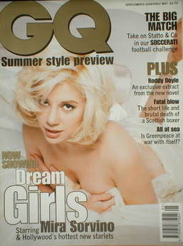 British GQ magazine - May 1996 - Mira Sorvino cover