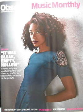 The Observer Music Monthly magazine - October 2009 - Corinne Bailey Rae cov