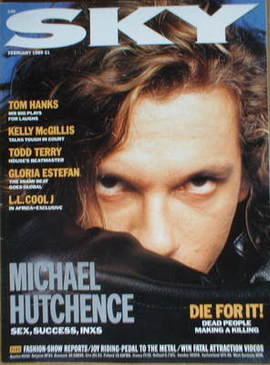 <!--1989-02-->Sky magazine - Michael Hutchence cover (February 1989)
