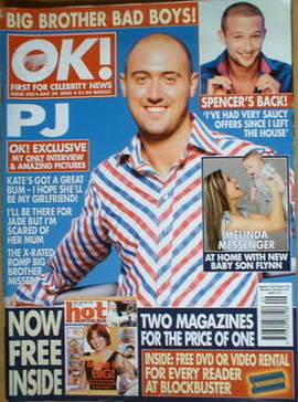 <!--2002-07-24-->OK! magazine - PJ Ellis cover (24 July 2002 - Issue 325)