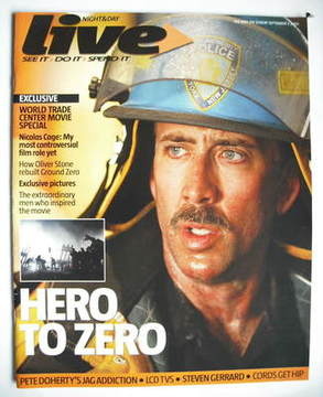 Live magazine - Nicolas Cage cover (3 September 2006)