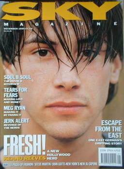 <!--1989-12-->Sky magazine - Keanu Reeves cover (December 1989)