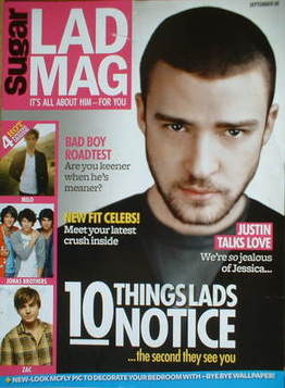 Lad magazine - Justin Timberlake cover (September 2008)