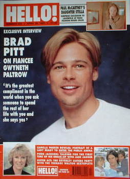 <!--1997-04-26-->Hello! magazine - Brad Pitt cover (26 April 1997 - Issue 4