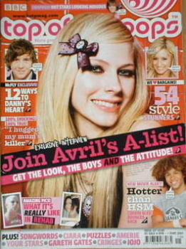 Top of the Pops magazine - Avril Lavigne cover (4 April 2007-1 May 2007)