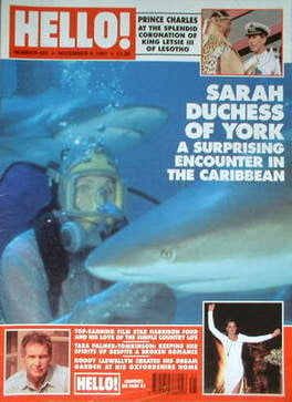 Hello! magazine - The Duchess of York cover (8 November 1997 - Issue 483)