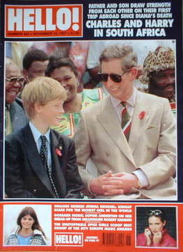 Hello! magazine - Prince Charles and Prince Harry cover (15 November 1997 - Issue 484)