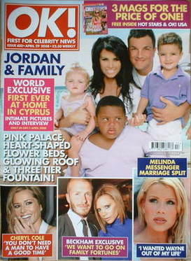 <!--2008-04-29-->OK! magazine - Jordan Katie Price and Peter Andre and fami