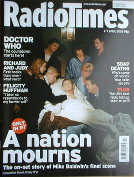Radio Times magazine - Mike Baldwin cover (1-7 April 2006)