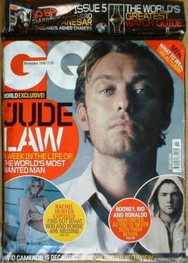 British GQ magazine - November 2006 - Jude Law cover