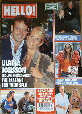 Hello! magazine - Ulrika Jonsson and Lance Gerrard-Wright cover (3 November 2005 - Issue 891)