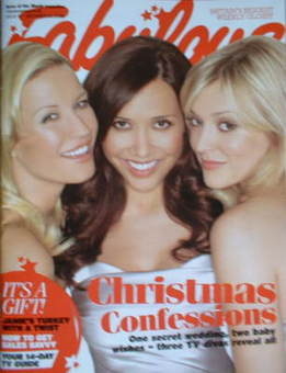 Fabulous magazine - Denise Van Outen, Myleene Klass and Fearne Cotton cover (21 December 2008)