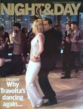 Night & Day magazine - John Travolta and Uma Thurman cover (13 March 2005)