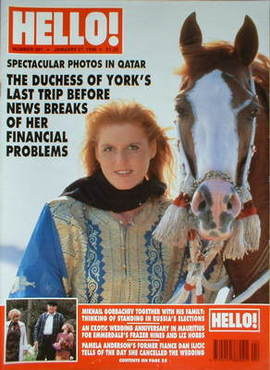Hello! magazine - The Duchess of York cover (27 January 1996 - Issue 391)