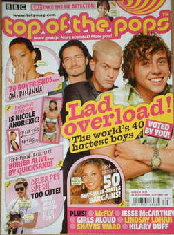 Top Of The Pops magazine - Lad Overload cover (4 October 2006-31 October 2006)