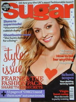 <!--2008-10-->Sugar magazine - Fearne Cotton cover (October 2008)