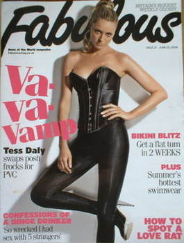 <!--2008-06-22-->Fabulous magazine - Tess Daly cover (22 June 2008)