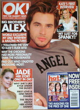<!--2002-08-07-->OK! magazine - Alex Sibley cover (7 August 2002 - Issue 32