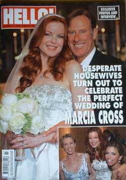 Hello! magazine - Marcia Cross wedding cover (11 July 2006 - Issue 926)
