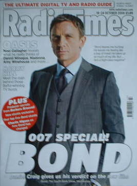 Radio Times magazine - Daniel Craig cover (18-24 October 2008)