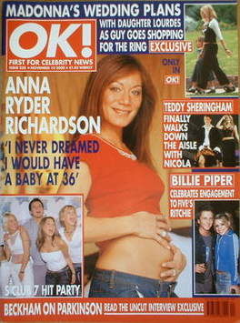 <!--2000-11-10-->OK! magazine - Anna Ryder Richardson cover (10 November 20