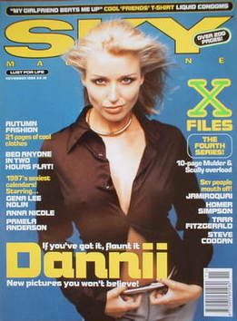 <!--1996-11-->Sky magazine - Dannii Minogue cover (November 1996)