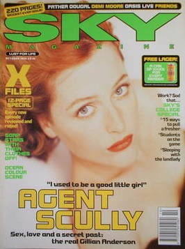 <!--1996-10-->Sky magazine - Gillian Anderson cover (October 1996)