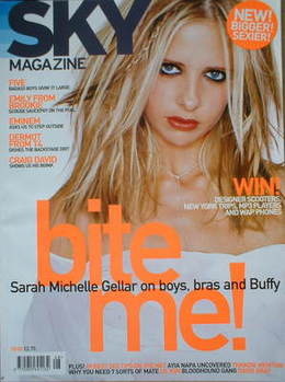 <!--2000-08-->Sky magazine - Sarah Michelle Gellar cover (August 2000)