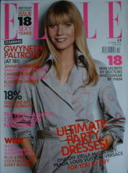 British Elle magazine - October 2003 - Gwyneth Paltrow cover