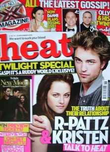 <!--2009-11-14-->Heat magazine - Robert Pattinson and Kristen Stewart cover