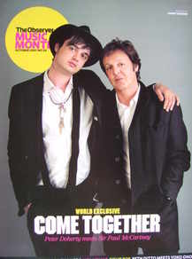 The Observer Music Monthly magazine - October 2007 - Pete Doherty and Paul 