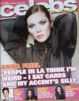 Celebs magazine - Anna Friel cover (20 April 2008)