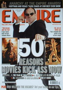 Empire magazine - 50 Reasons Movies Kick Ass Now cover (April 2003 - Issue 166)