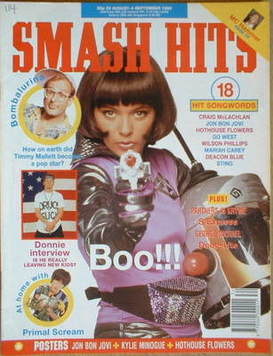 Smash Hits magazine - Betty Boo cover (22 August-4 September 1990)