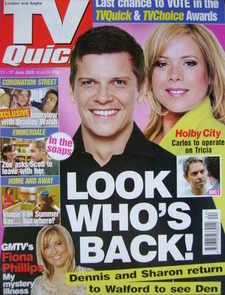 TV Quick magazine - Nigel Harman and Letitia Dean cover (11-17 June 2005)