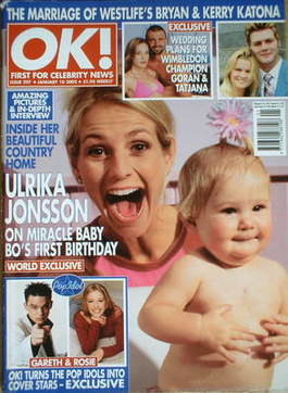 OK! magazine - Ulrika Jonsson cover (10 January 2002 - Issue 297)