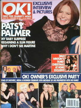 OK! magazine - Patsy Palmer cover (20 December 2001 - Issue 295)