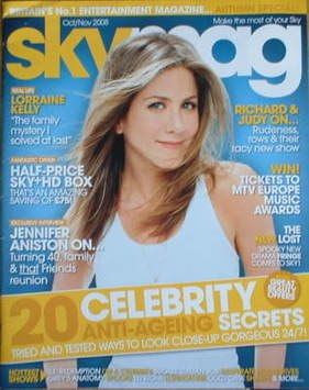 Sky TV magazine - October 2008/November 2008 - Jennifer Aniston cover